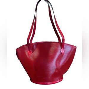 Louis Vuitton St. Jaques Red Epi Leather Bag EUC A20994